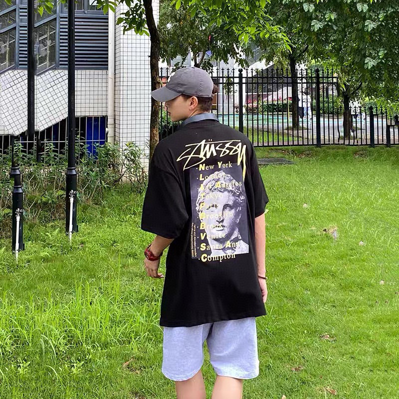 Stussy Sculpture City‑List Graphic Short‑Sleeve Tee XB973