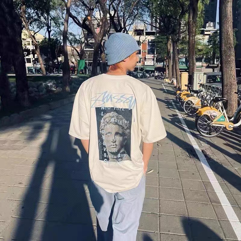 Stussy Sculpture City‑List Graphic Short‑Sleeve Tee XB973