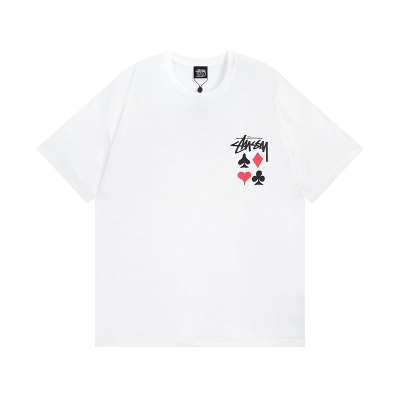 Stussy Poker‑Suit Graphic Short‑Sleeve Tee XB980 02