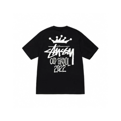 Stussy Crown‑Old‑Skool Graphic Short‑Sleeve Tee XB985 02