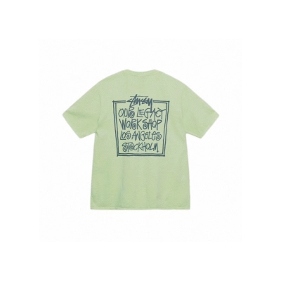 Stussy Yin‑Yang Our Legacy Workshop Hand‑Draw Graphic Short‑Sleeve Tee XB996 02
