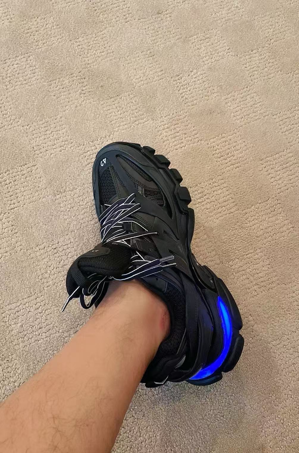 Balenciaga Track LED Black 555032 W1GB7 1000 review Ava L