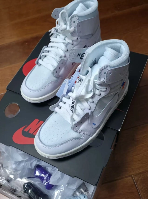 APEX Off-White x Air Jordan 1 Retro High OG 'Alaska'AA3834-100  reviewed byChloe