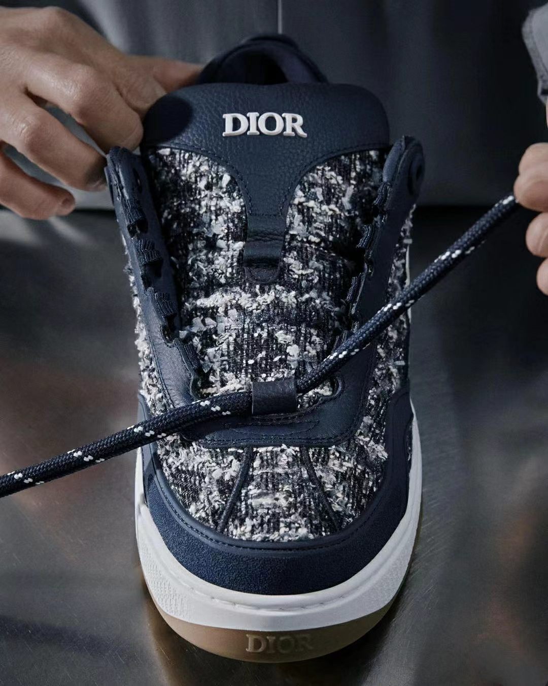 Dior B9S Skater Navy Blue Cotton Tweed review Sierra N 01