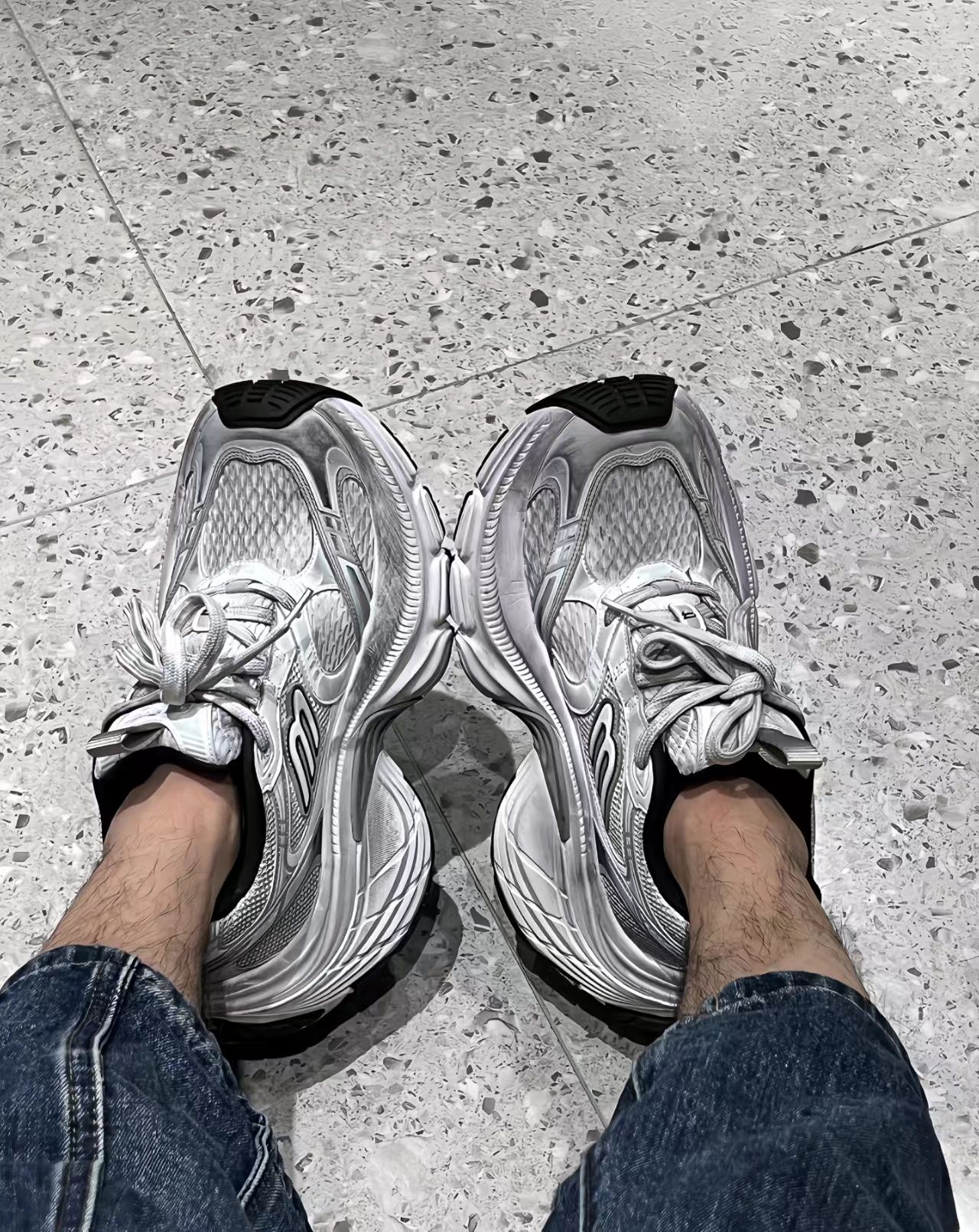 Balenciaga 10XL White Silver Black 784342 W2MV2 9110  review Ethan B 00