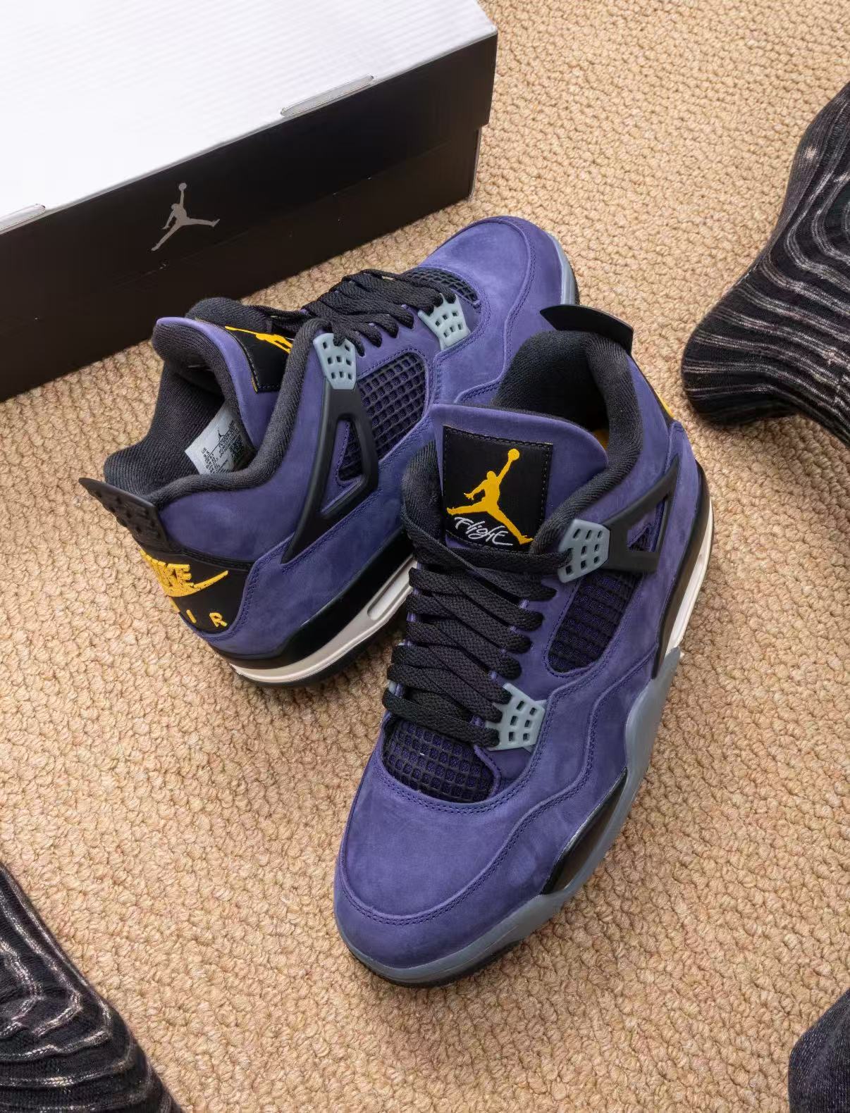  Air Jordan 4 Retro Lakers Purple FV5029-500 review Kevin | TX
