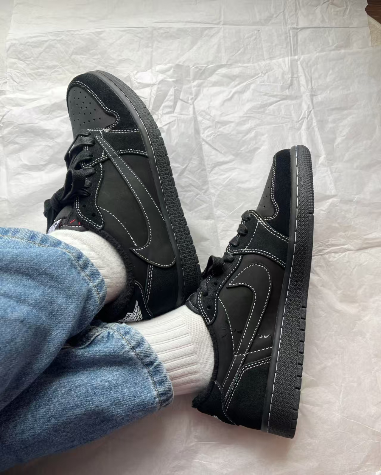 ASB Travis Scott x Air Jordan 1 Low Black Phantom DM7866-001  review hailey_styles94