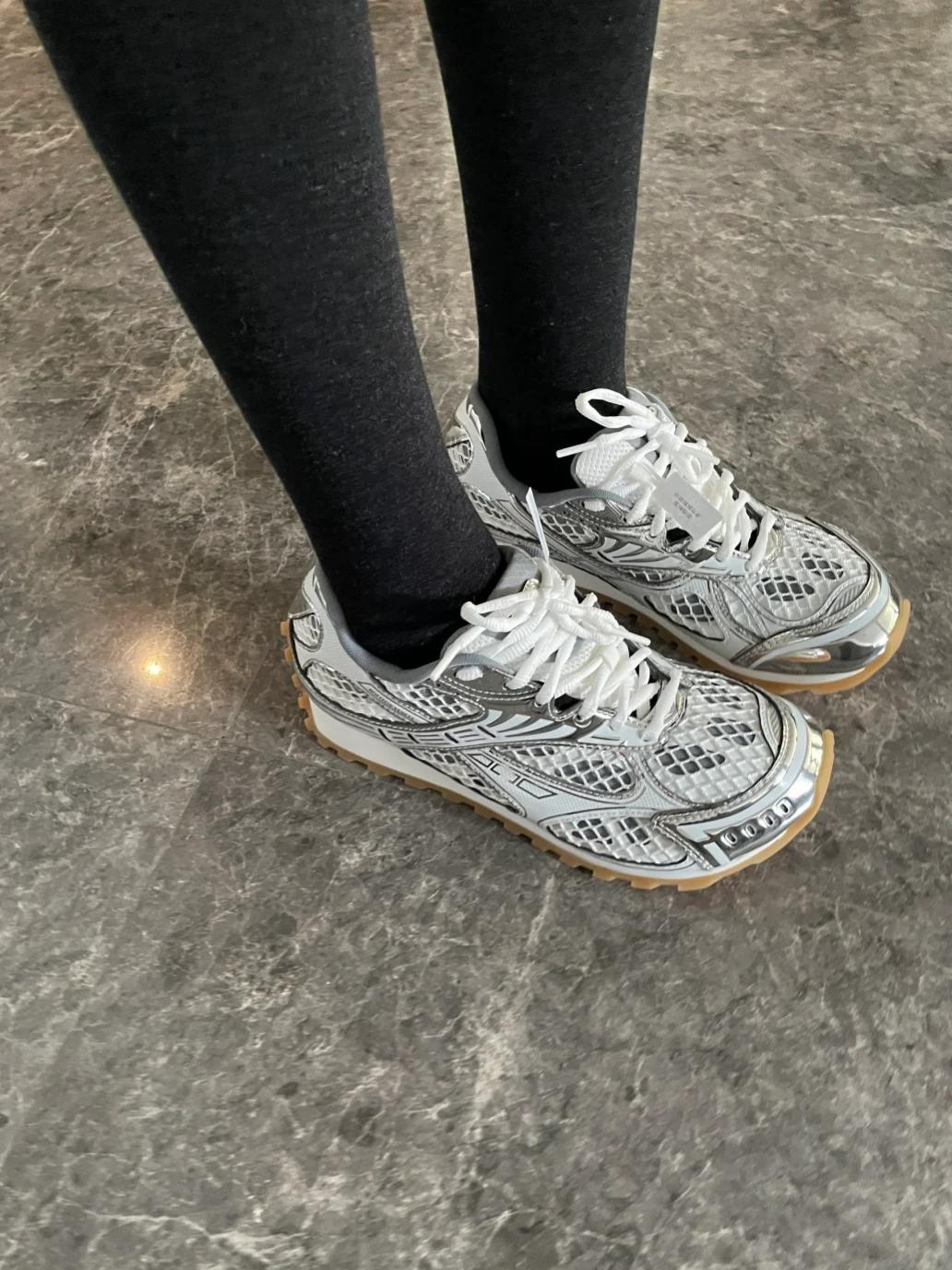 Bottega Veneta Silver / White  741337 V2X40 1425 review sadie 01