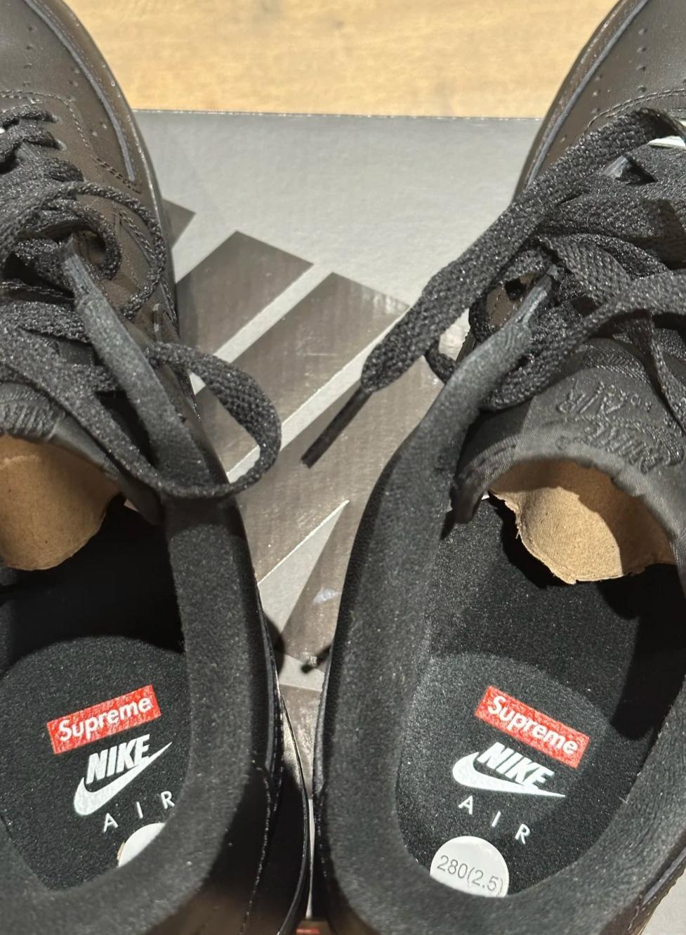 APEX Supreme x Air Force 1 Low Black CU9225-001 review 1