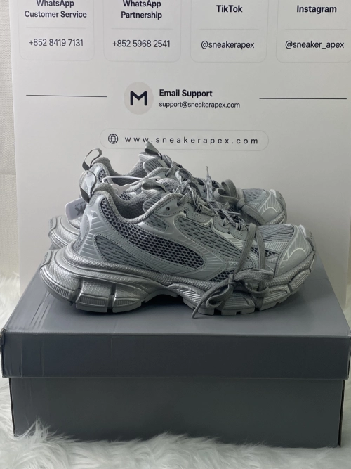 SneakerApex QC Check: Is the Balenciaga 3XL Silver Grey Flawless?
