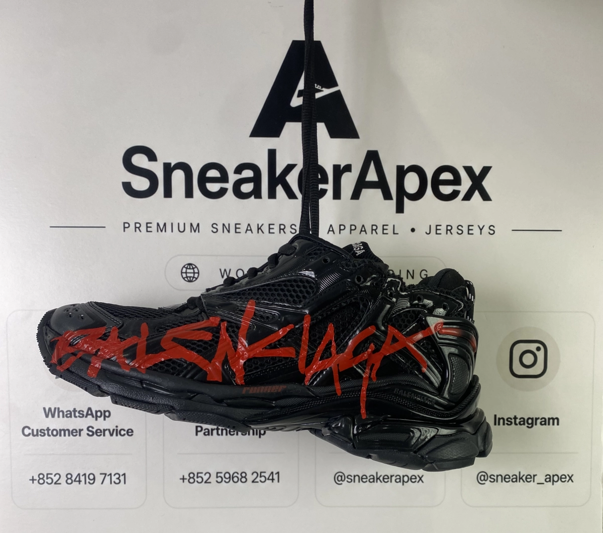 Balenciaga Runner Graffiti Black Red QC Photos | SneakerApex