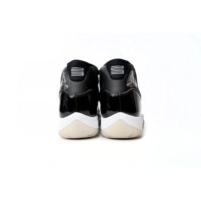 Air Jordan 11 25th Anniversary Black Silver Eyelets CT8012-011 02