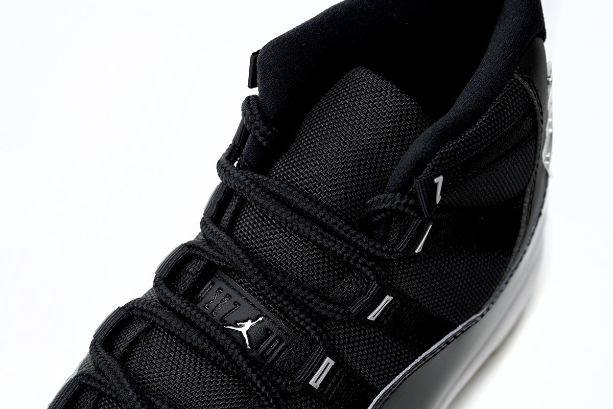 Air Jordan 11 25th Anniversary Black Silver Eyelets CT8012-011