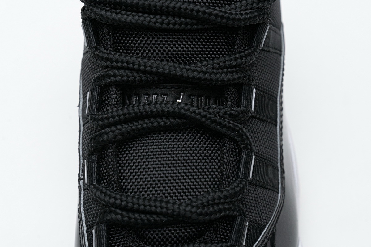 Air Jordan 11 25th Anniversary Black Silver Eyelets CT8012-011