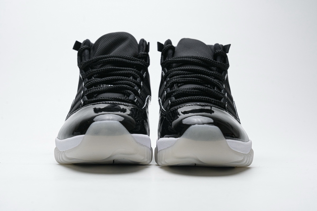 Air Jordan 11 25th Anniversary Black Silver Eyelets CT8012-011