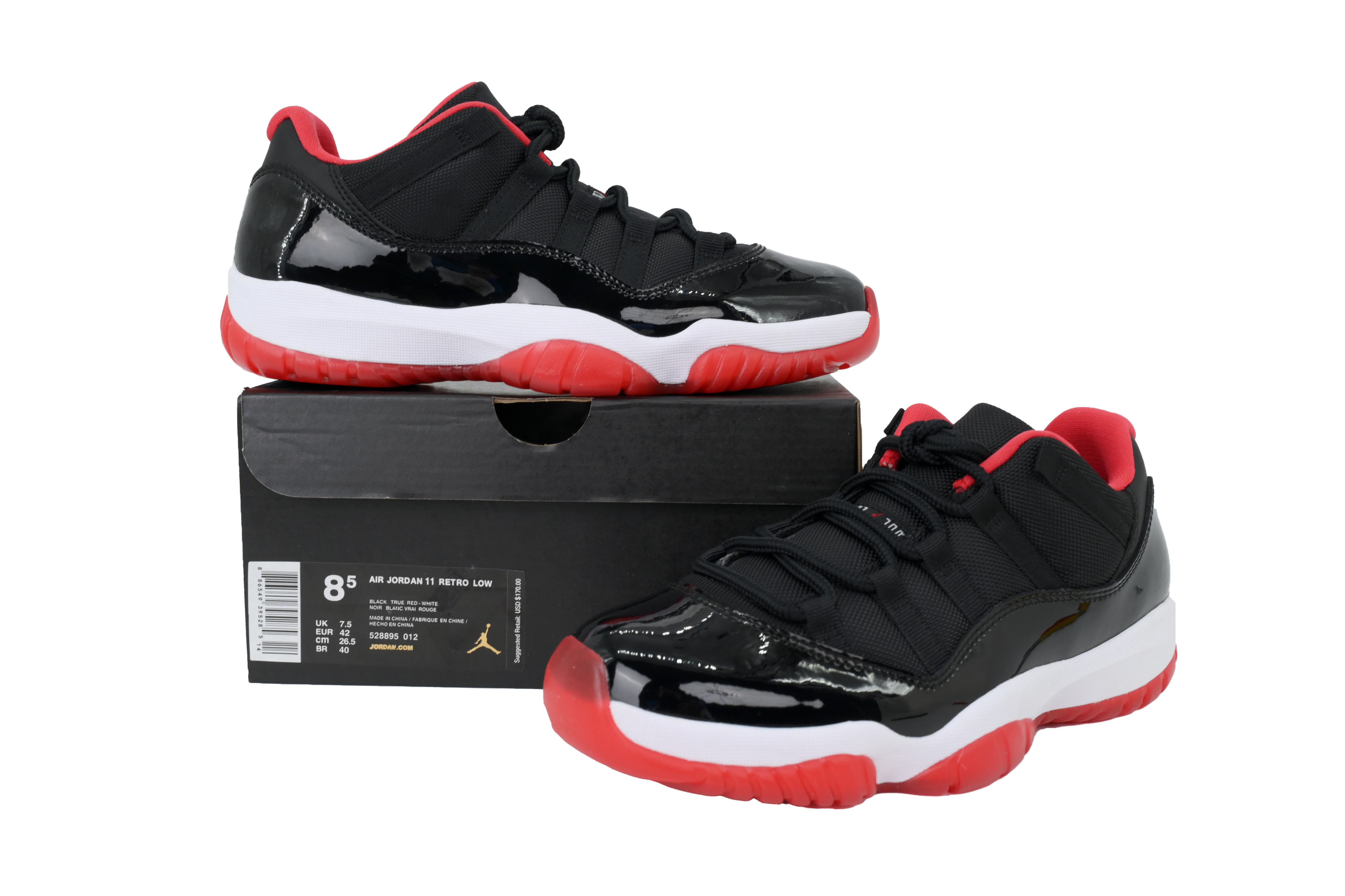 FLAME God Air Jordan 11 Retro Low Bred 528895-012