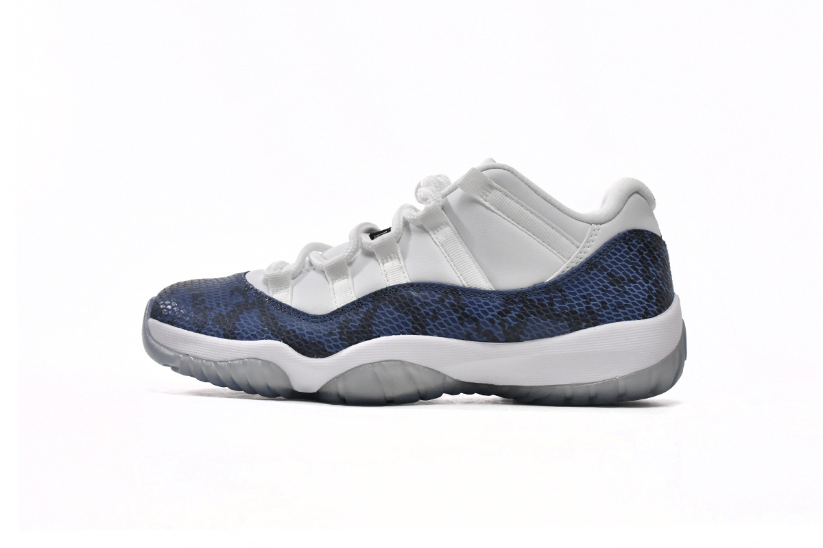FLAME God Air Jordan 11 Retro Low Navy Snakeskin CD6846-102
