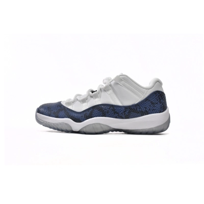 FLAME God Air Jordan 11 Retro Low Navy Snakeskin CD6846-102 01