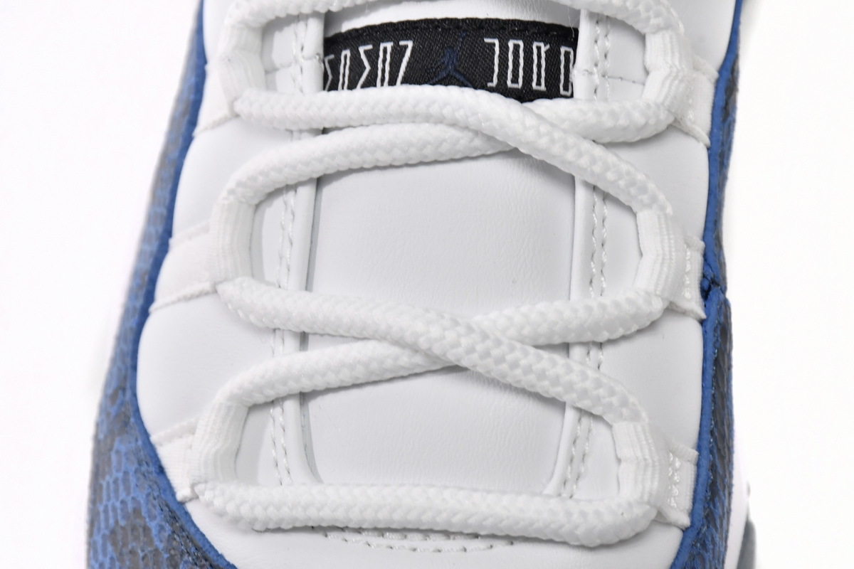 FLAME God Air Jordan 11 Retro Low Navy Snakeskin CD6846-102