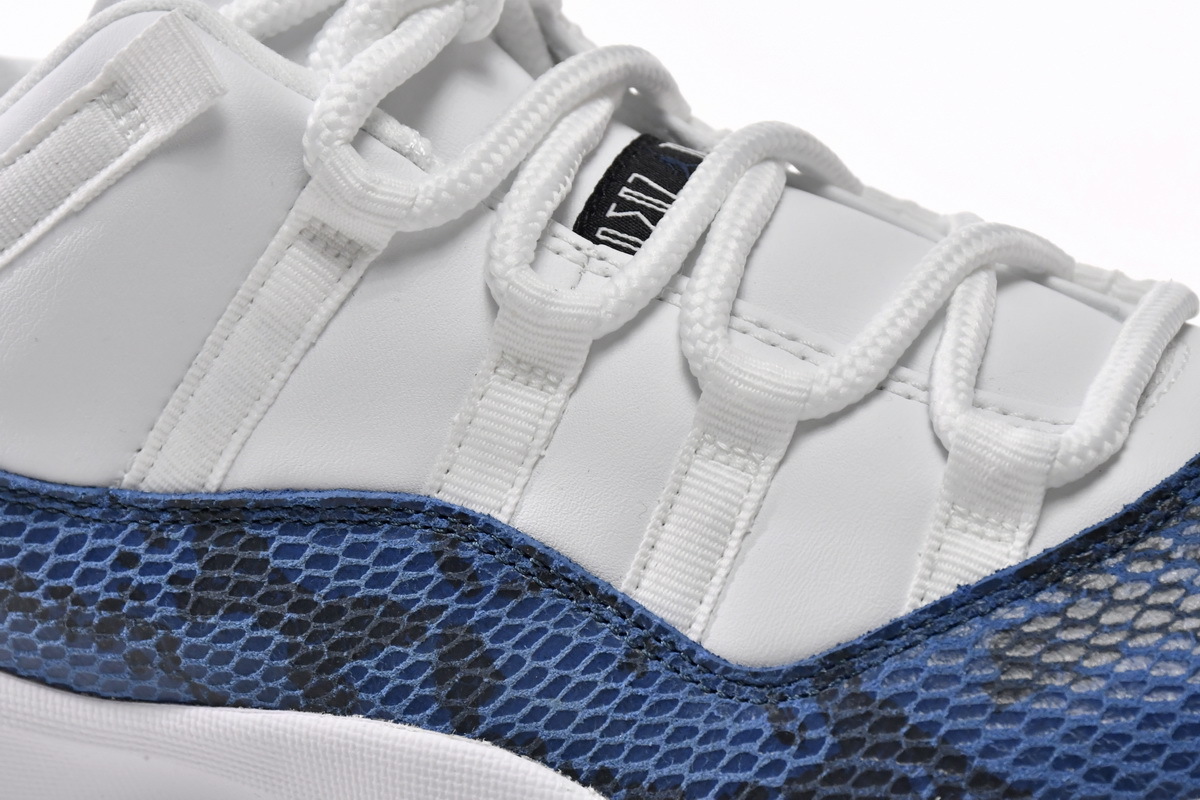 FLAME God Air Jordan 11 Retro Low Navy Snakeskin CD6846-102