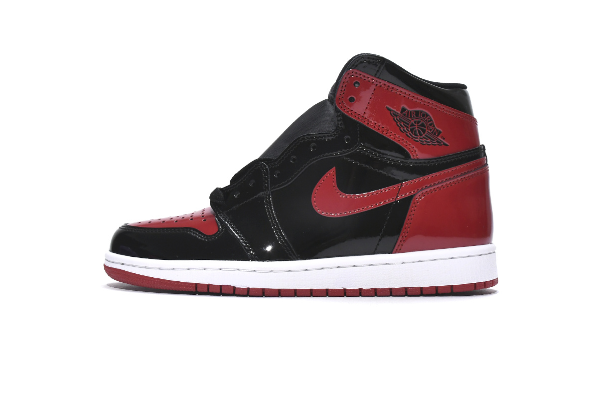 Air Jordan 1 High “Banned” 555088-063 Patent Leather isForbidden to Wear