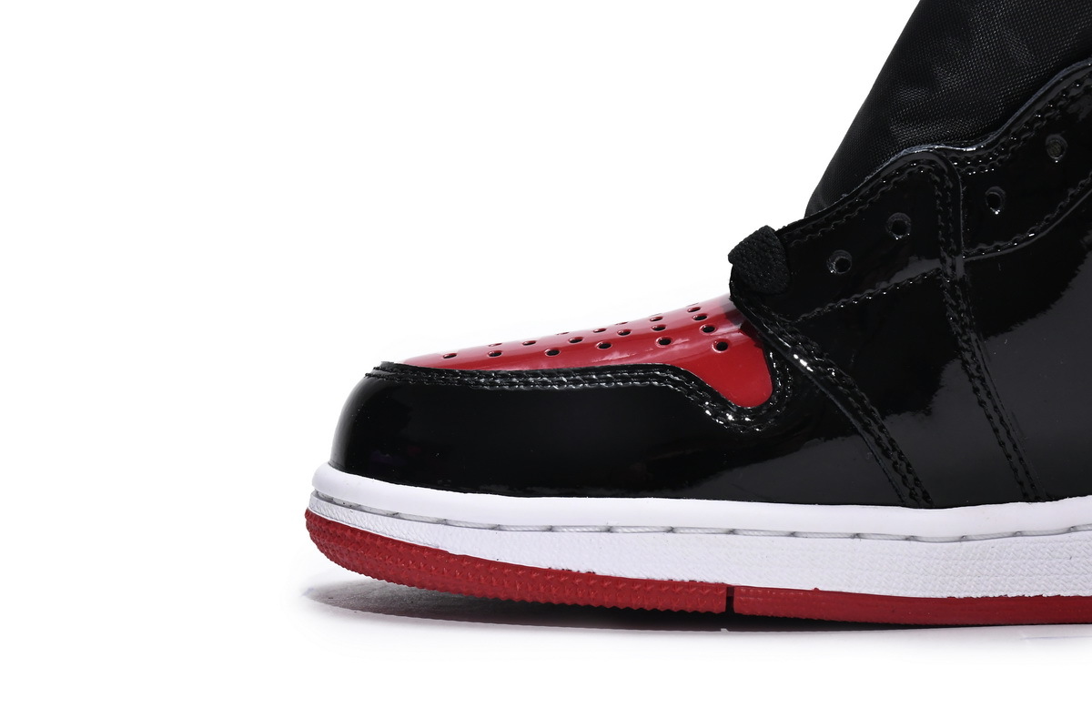 Air Jordan 1 High “Banned” 555088-063 Patent Leather isForbidden to Wear