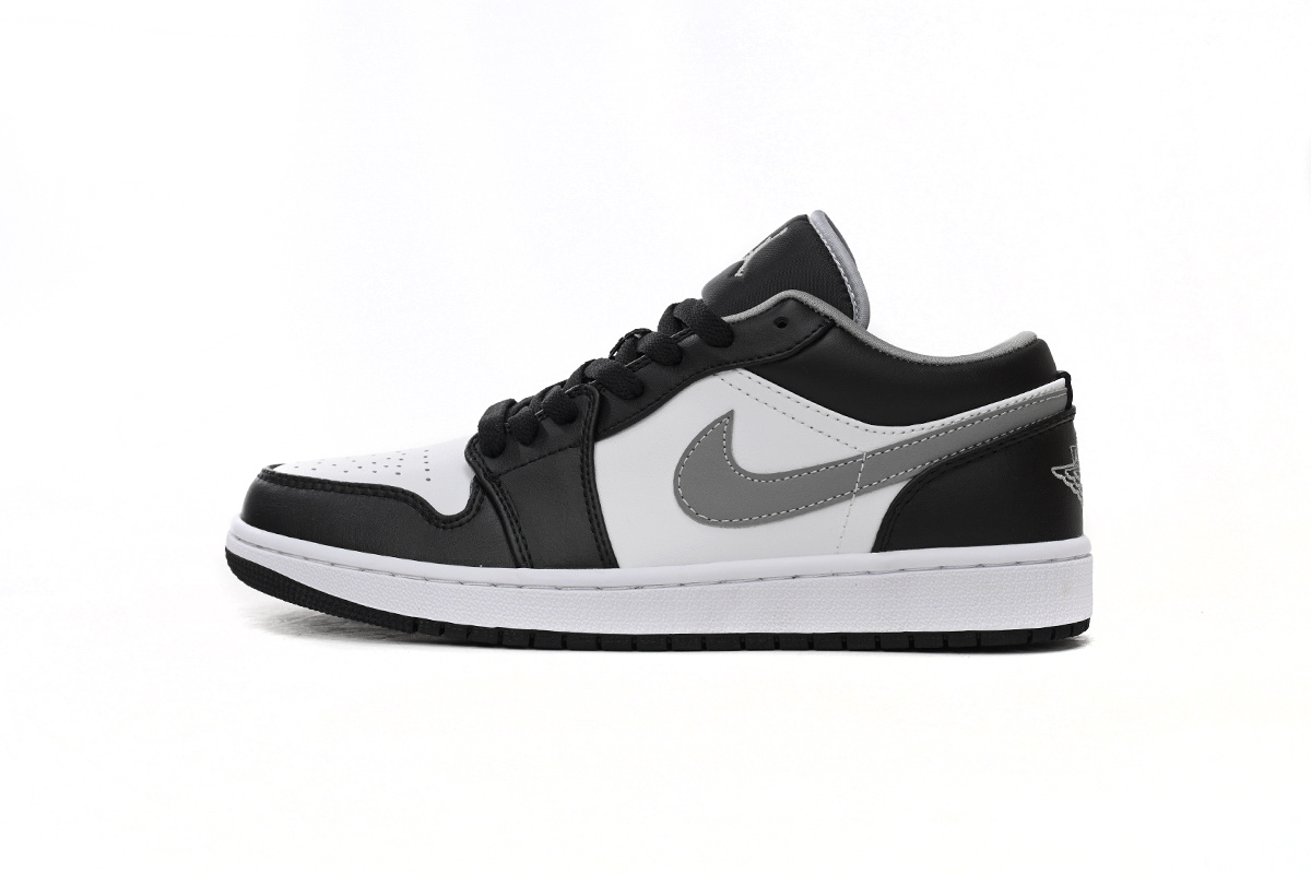 FLAME God Air Jordan 1 Low Black Particle Grey 553558-040