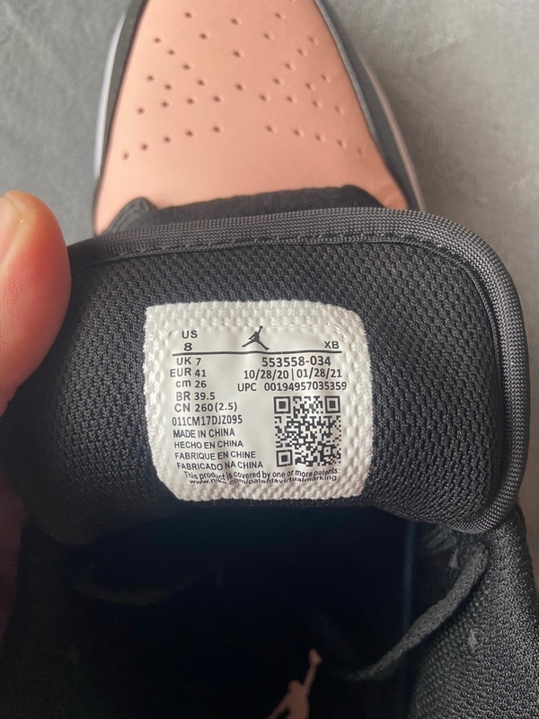 Air Jordan 1 Low Crimson Tint 553560-034