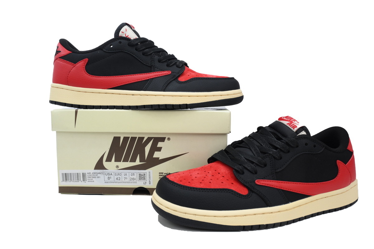 Air Jordan 1 Low OG Blcak Red DM7866-061