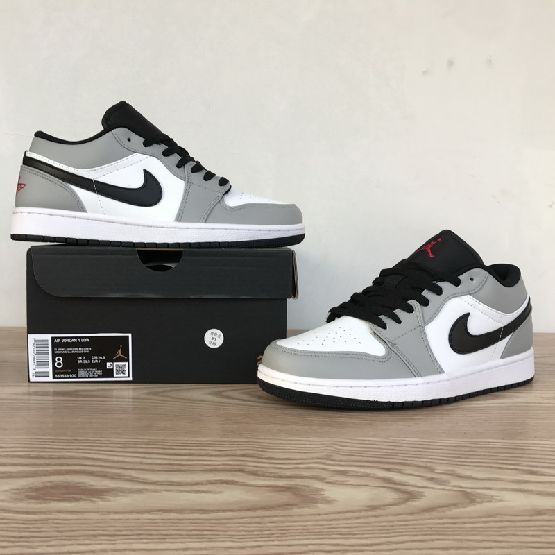 Air Jordan 1 Low Light Smoke Grey 553558-030