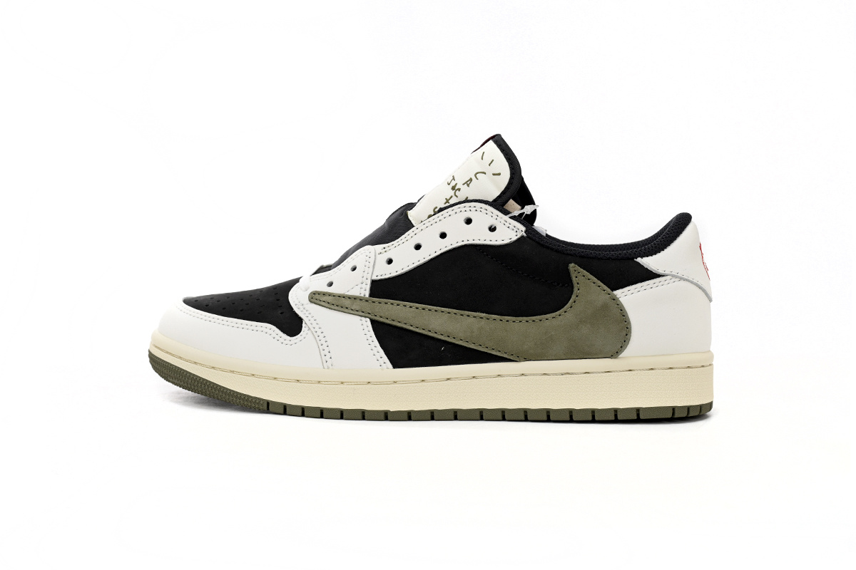 FLAME God Air Jordan 1 Low OG WMNS “Olive”Black Green Olive DZ4137-106