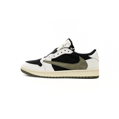 FLAME God Air Jordan 1 Low OG WMNS “Olive”Black Green Olive DZ4137-106 01