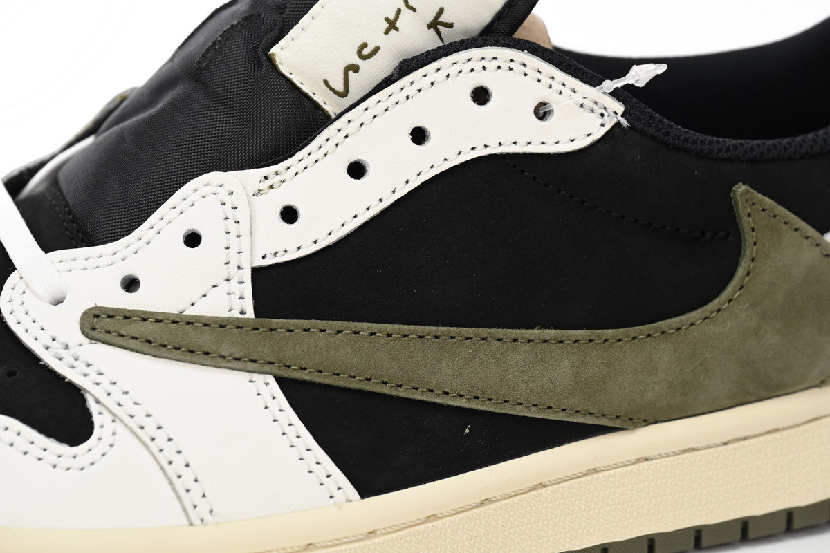 FLAME God Air Jordan 1 Low OG WMNS “Olive”Black Green Olive DZ4137-106