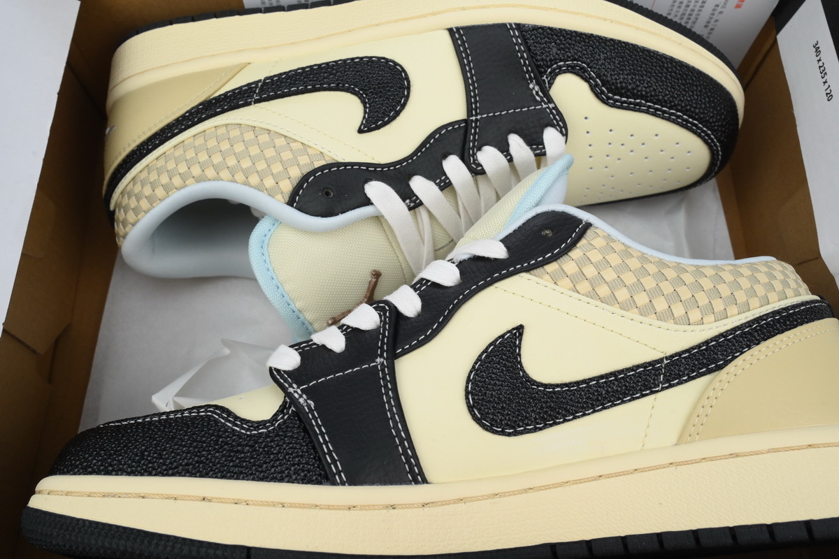 Air Jordan 1 Low SE 'Coconut Milk Black' HQ3437-101