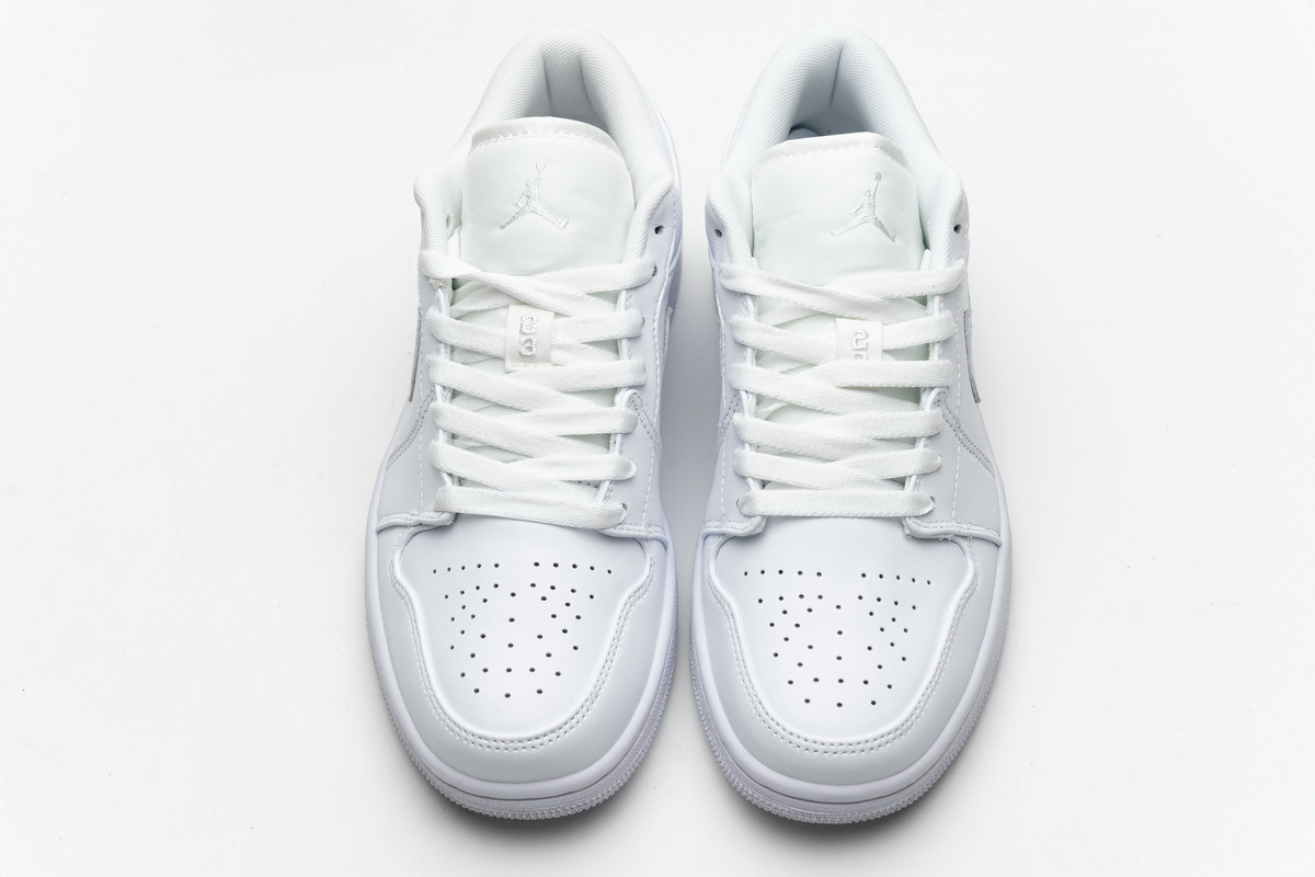 Air Jordan 1 Low White Pure Platnium 553558-130