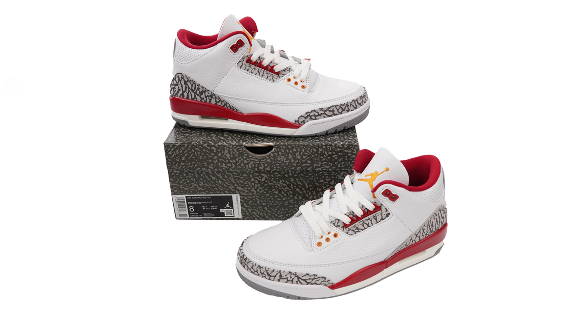 FLAME God Air Jordan 3 Retro Cardinal Red CT8532-126