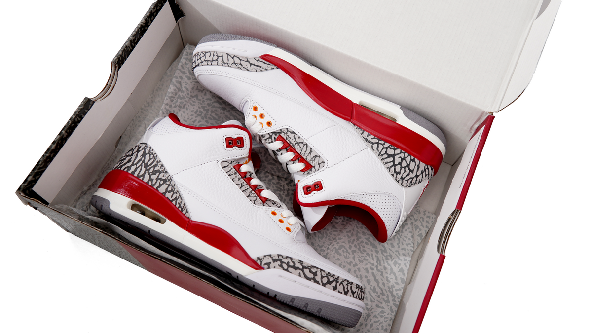 FLAME God Air Jordan 3 Retro Cardinal Red CT8532-126