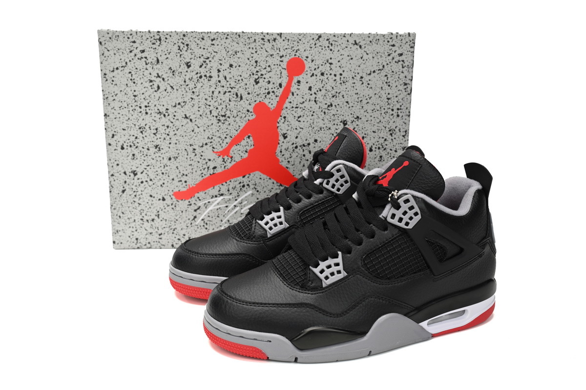 FLAME God Air Jordan 4 "Bred Reimagined" FV5029-006