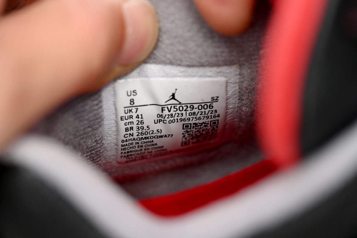 FLAME God Air Jordan 4 "Bred Reimagined" FV5029-006