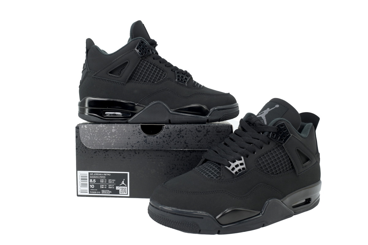 FLAME God Air Jordan 4“Black Cat” FV5029-010