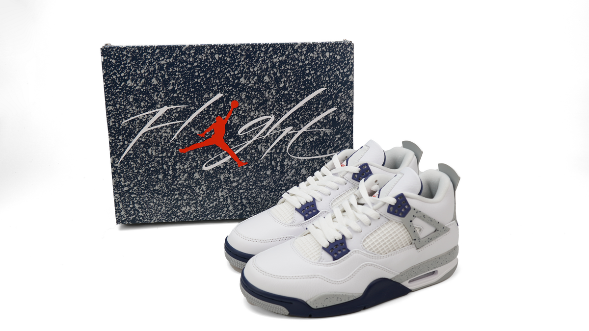 FLAME God Air Jordan 4 Retro Midnight Navy DH6927-140