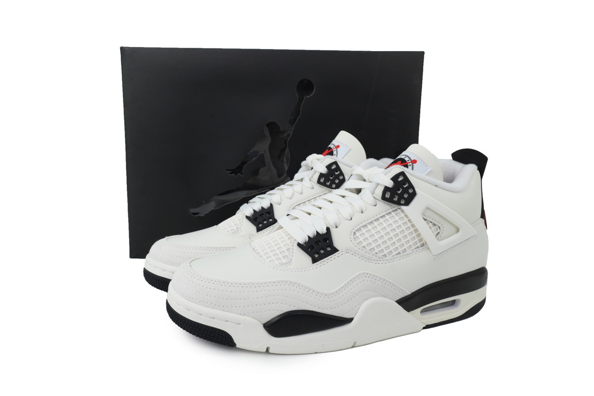 Air Jordan 4 Retro White Black And Red IM4002-100