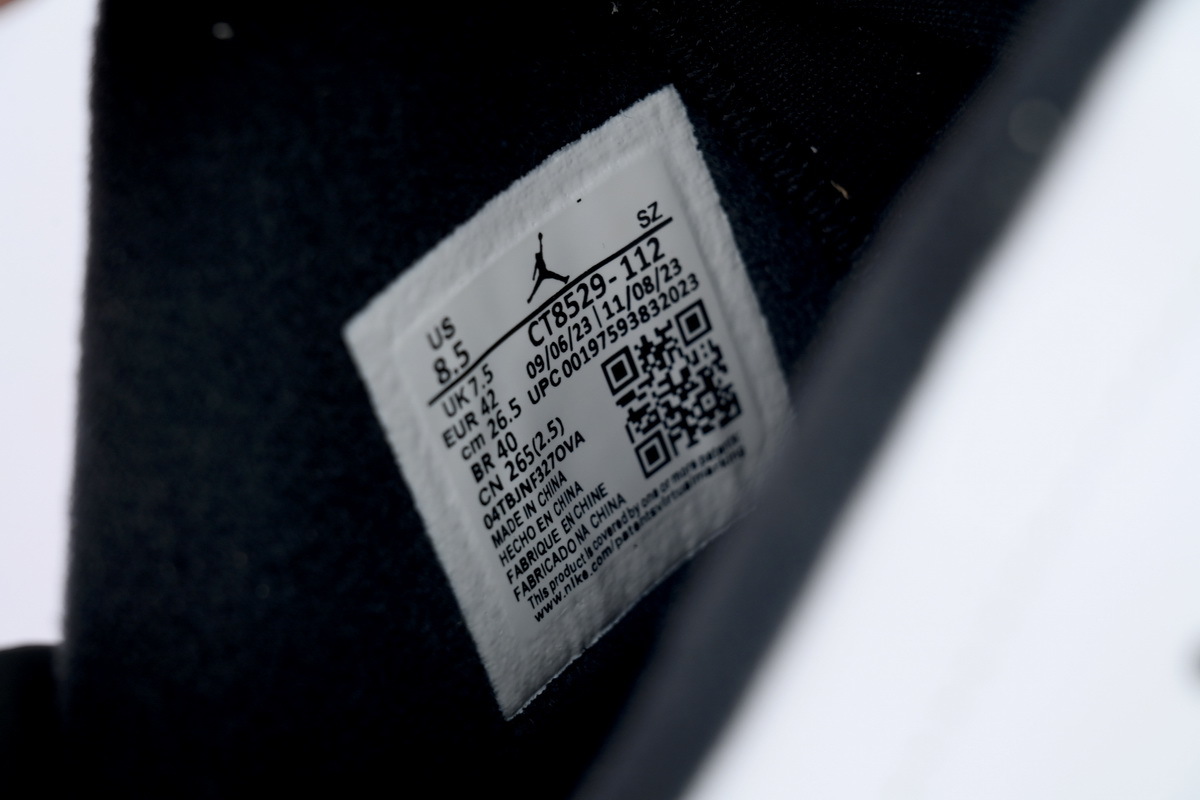 Air Jordan 6 "Reverse Oreo" CT8529-112