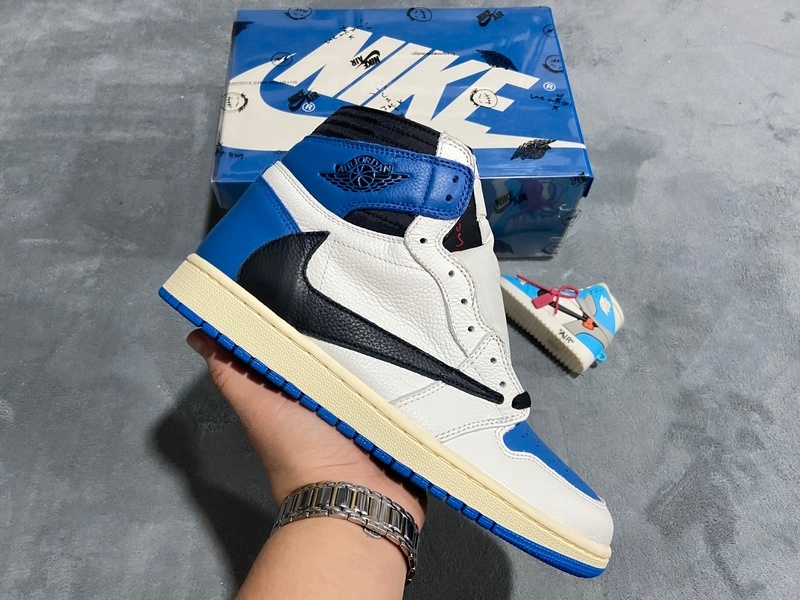 FLAME God Fragment x Travis Scott x Air Jordan 1 High OG Military DH3227-105
