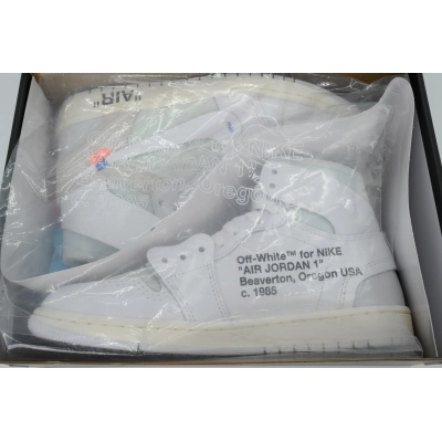 OFF-WHITE X Air Jordan 1 White AQ0818-100 02