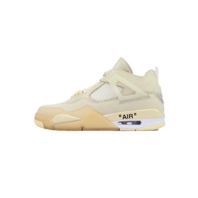 OFF-White x Air Jordan 4 Sail CV9388-100 01
