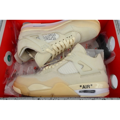 OFF-White x Air Jordan 4 Sail CV9388-100 02