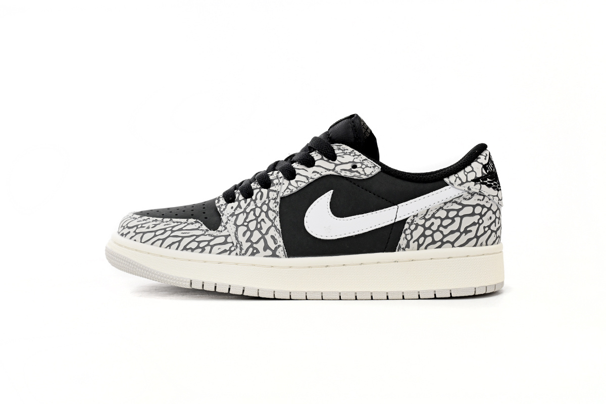 Travis Scott x Air Jordan 1 Low Black Gray Burst CZ0858-001
