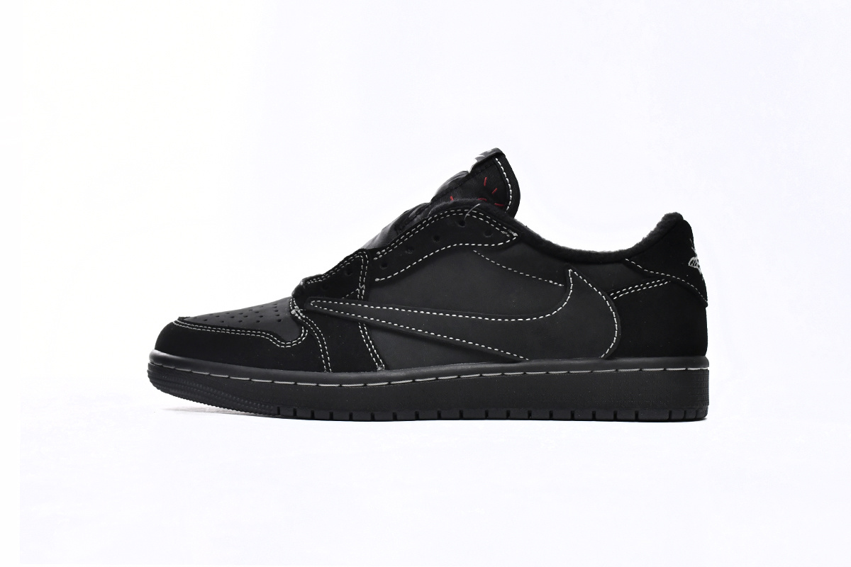 FLAME God Travis Scott x Air Jordan 1 Low OG SP Black Phantom DM7866-001