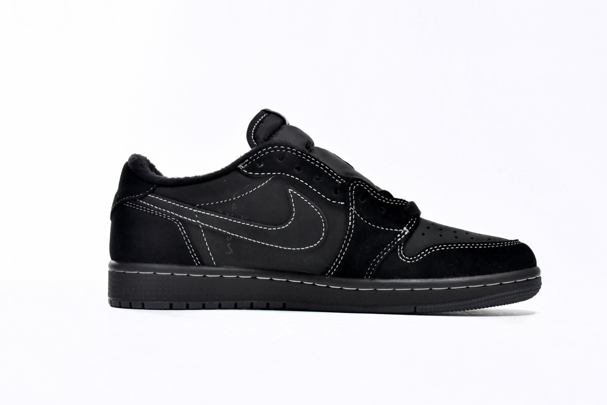 FLAME God Travis Scott x Air Jordan 1 Low OG SP Black Phantom DM7866-001